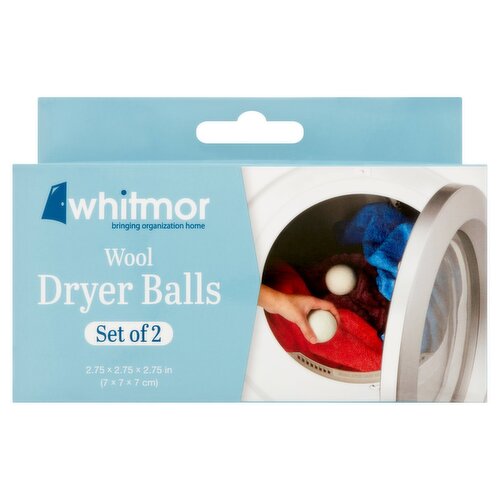 Whitmor Wool Dryer Balls, 2 count