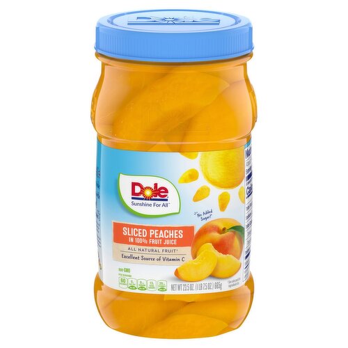 Dole Sliced Peaches in 100% Fruit Juice, 23.5 oz