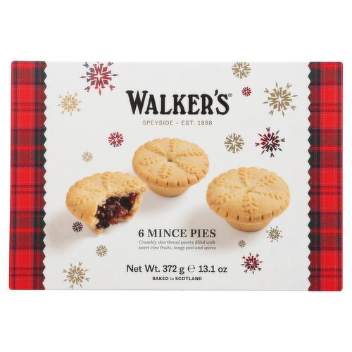 Walker's Mince Pies, 6 count, 13.1 oz