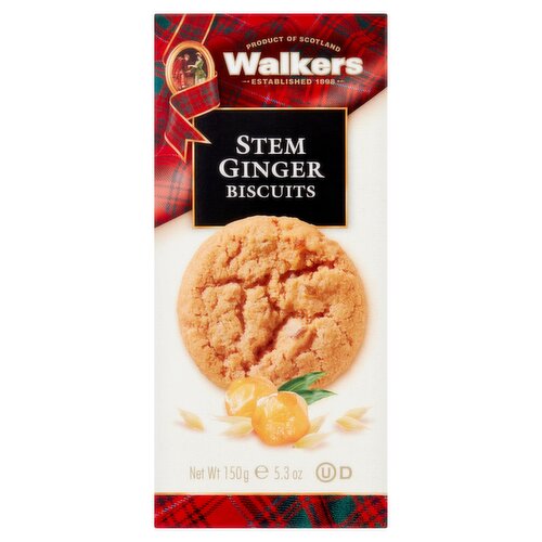 Walkers Stem Ginger Biscuits, 5.3 oz