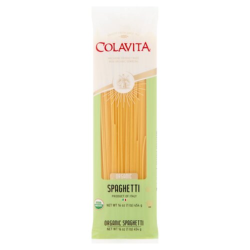 Colavita Organic Spaghetti Pasta, 16 oz