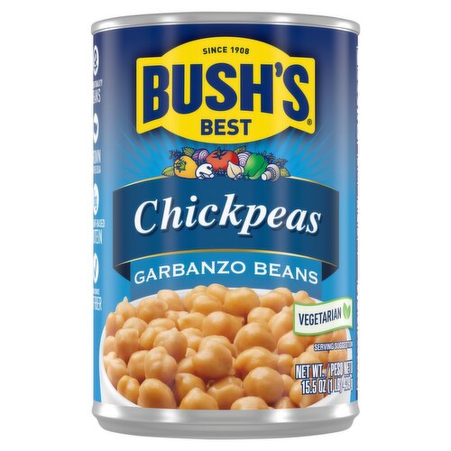 Bush's Best Chickpeas Garbanzo Beans, 15.5 oz