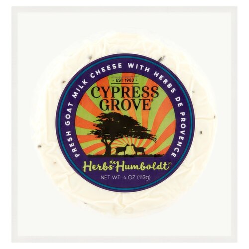 Cypress Grove Herbs De Humboldt Fresh Goat Milk Cheese, 4 oz