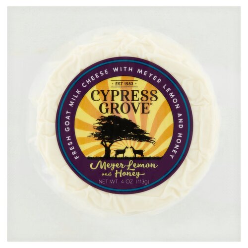 Cypress Grove Meyer Lemon and Honey Fresh Goat Milk Cheese, 4 oz