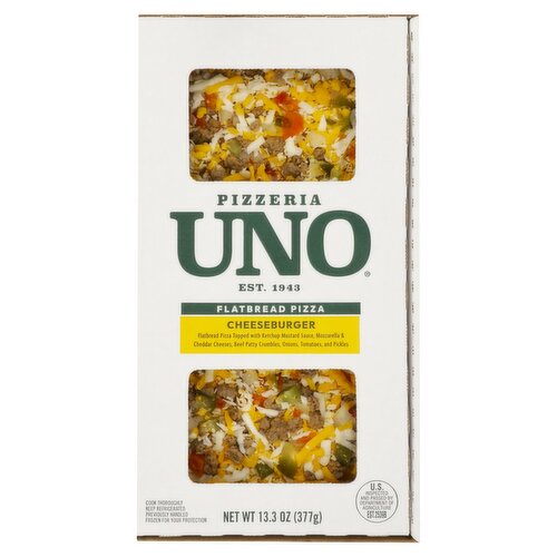 UNO Cheeseburger Flatbread Pizza, 13.3 oz