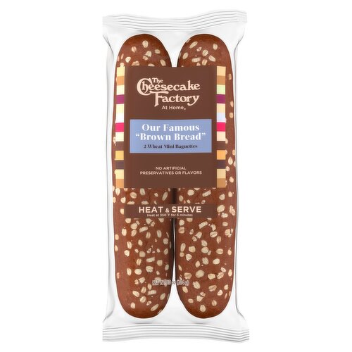 The Cheesecake Factory at Home "Brown Bread" Wheat Mini Baguettes, 2 count, 10 oz