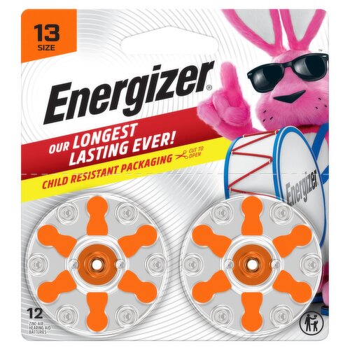 Energizer 1.45V Zinc Air Hearing Aid Batteries, Size 3, 12 count
