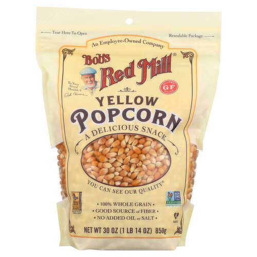Bob's Red Mill Yellow Popcorn, 30 oz