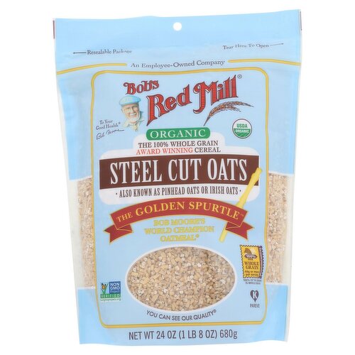 Bob's Red Mill Organic Steel Cut Oats, 24 oz