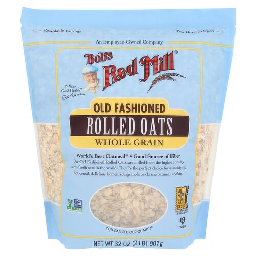 Bob's Red Mill Old Fashioned Whole Grain Rolled Oats, 32 oz