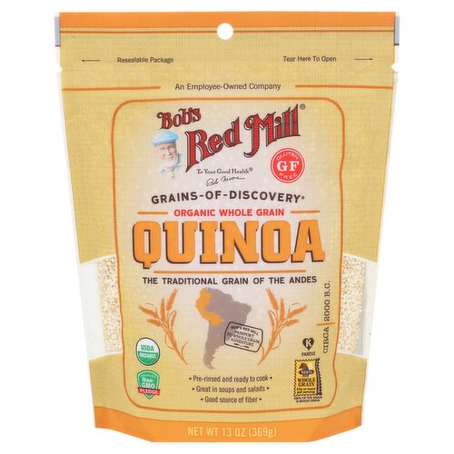 Bob's Red Mill Organic Whole Grain Quinoa, 13 oz