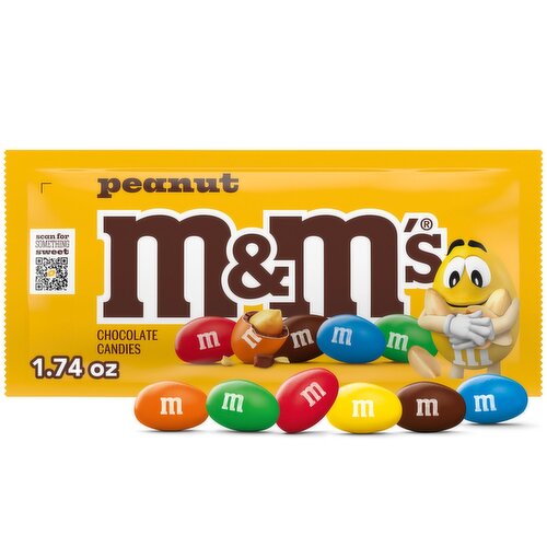 M&M's Peanut Chocolate Candies, 1.74 oz