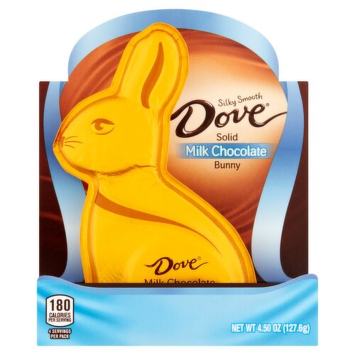 Dove Silky Smooth Solid Milk Chocolate Bunny, 4.50 oz