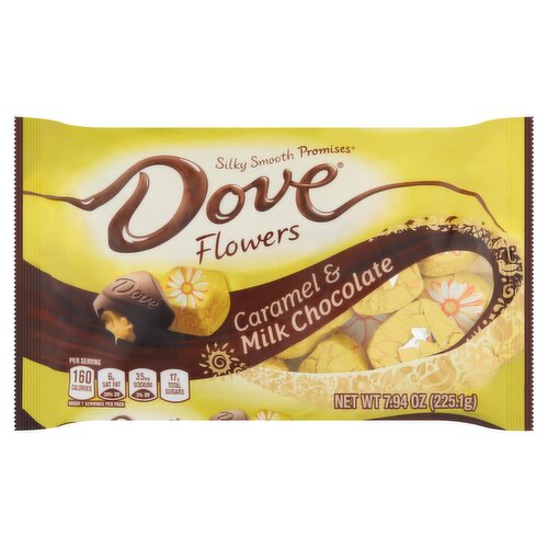 Dove Promises Silky Smooth Caramel & Milk Chocolate Flowers, 7.94 oz