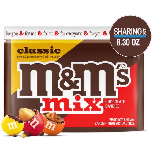 M&M'S Classic Mix Chocolate Candies Sharing Size, 8.30 oz
