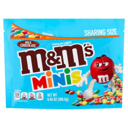 M&M's Minis Milk Chocolate Candies Sharing Size, 9.40 oz