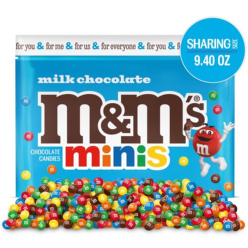 M&M's Minis Milk Chocolate Candies Sharing Size, 9.40 oz
