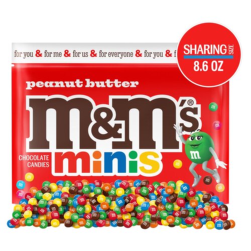 M&M'S Minis Peanut Butter Chocolate Candy Bag