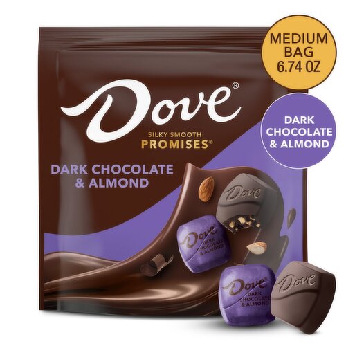 Dove Dark Chocolate & Almond, 6.74 oz