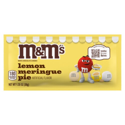 M&M's Lemon Meringue Pie White Chocolate Candies, 1.35 oz