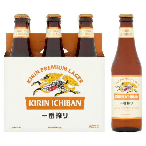 Kirin Ichiban Kirin Premium Lager, 12 fl oz, 6 count