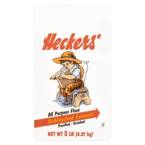 Heckers Unbleached Forever! All Purpose Flour, 5 lb