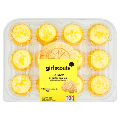 Café Valley Bakery Girl Scouts Lemon Mini Cupcakes, 12 count, 10 oz