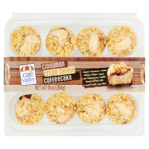 Café Valley Bakery Cinnamon Cream Cheese Coffeecake, 12 count, 10 oz