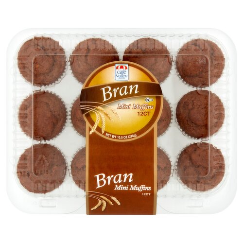 Café Valley Bakery Bran Mini Muffins, 12 count, 10.5 oz