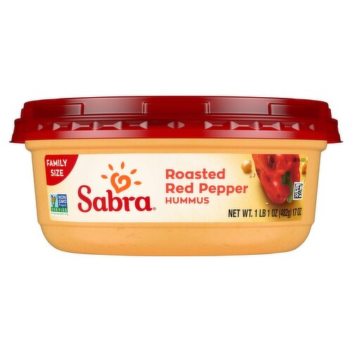 Sabra Roasted Red Pepper Hummus Family Size, 1 lb 1 oz