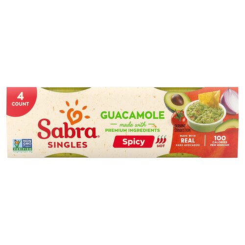 Sabra Spicy Singles Guacamole, 2 oz, 4 count