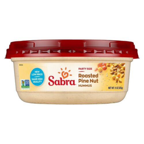 Sabra Hummus Roasted Pine Nuts 15 Oz
