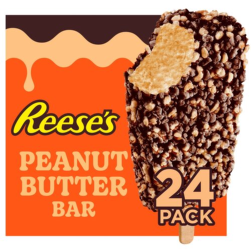 Reese's Peanut Butter Frozen Dairy Dessert Bars, 3.85 fl oz, 24 count