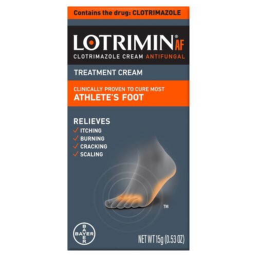 Lotrimin AF Clotrimazole Antifungal Cream, 0.53 oz