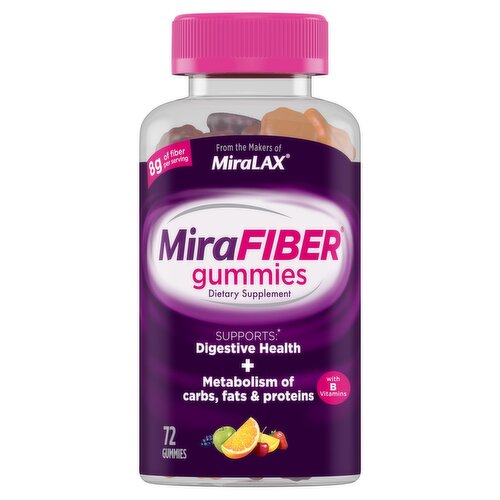 MiraLAX MiraFiber Dietary Supplement, 72 count