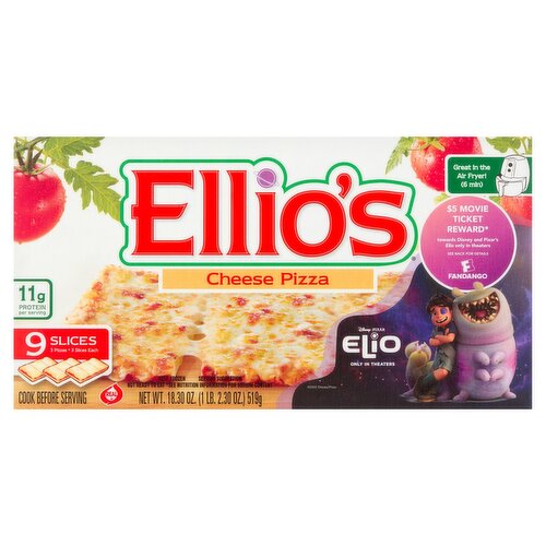 Ellio's Cheese Pizza, 9 count, 18.30 oz