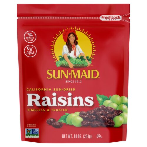 Sun-Maid California Sun-Dried Raisins, 10 oz