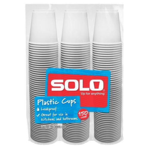 Solo Up for Anything 3 oz Plastic Cups, 150 count