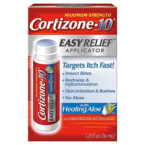 Cortizone-10 Maximun Strength Easy Relief Anti-Itch Liquid Applicator, 1.25 fl oz