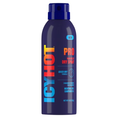 Icy Hot Pro Pain Relief Dry Spray, 4 oz