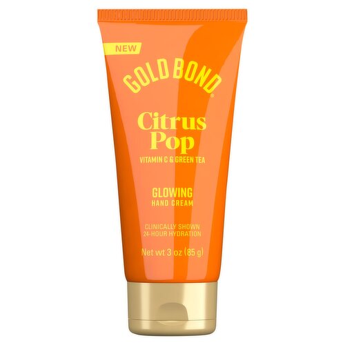 Gold Bond Citrus Pop Glowing Hand Cream, 3 oz.