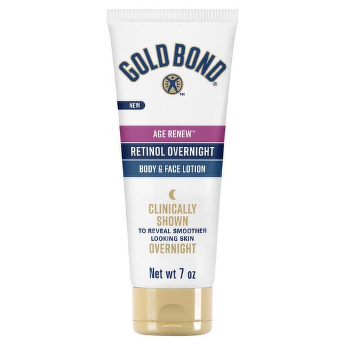 Gold Bond Age Renew Retinol Overnight Body & Face Lotion, 7 oz