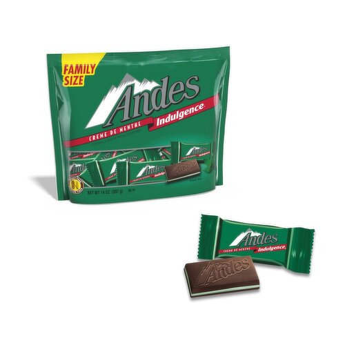Andes Indulgence Creme De Menthe Candy Family Size, 14 oz