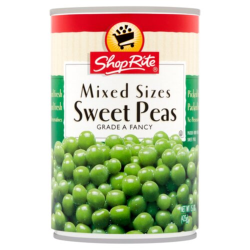 ShopRite Mixed Sizes Sweet Peas, 15 oz