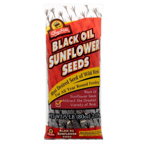 ShopRite Black Oil Sunflower Seeds, 5 lb