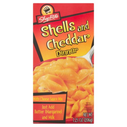 ShopRite Shells and Cheddar Dinner, 7.25 oz