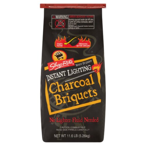 ShopRite Instant Lighting Charcoal Briquets, 11.6 lb