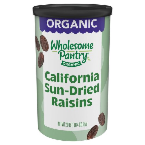Wholesome Pantry Organic California Sun-Dried Raisins, 20 oz