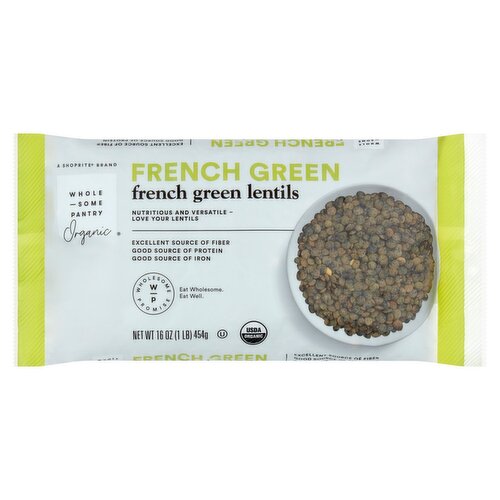 Wholesome Pantry Organic French Green Lentils, 16 oz