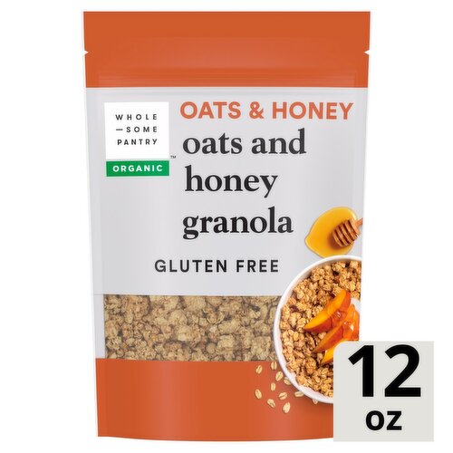 Wholesome Pantry Organic Oats and Honey Granola, 12 oz